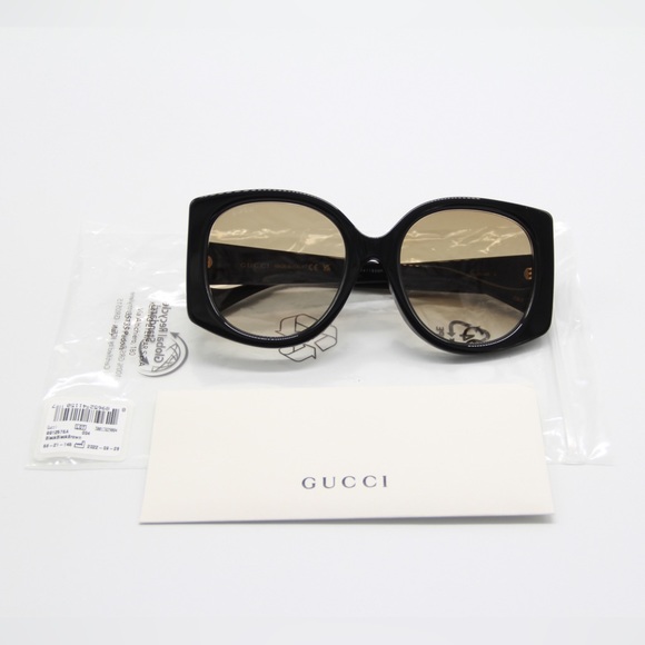 NEW GUCCI GG1257SA 004 BLACK SUNGLASSES GUCCI GG 1257SA - Picture 11 of 12